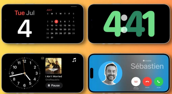 温岭苹果手机维修分享iOS17横屏充电待机显示有什么好处 